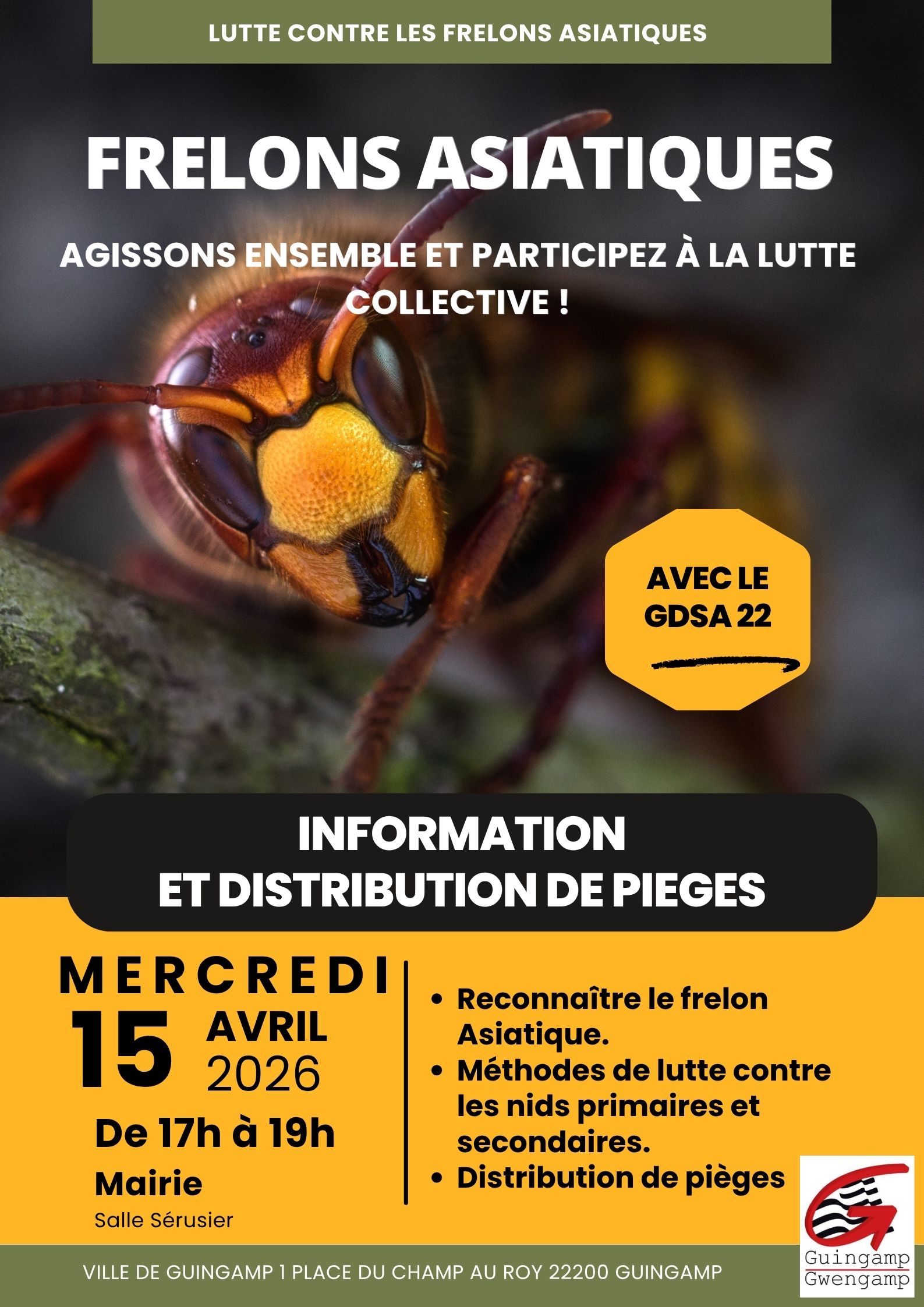 LUTTE CONTRE LE FRELON ASIATIQUE